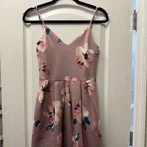 Soprano Mauve and Cream Dress